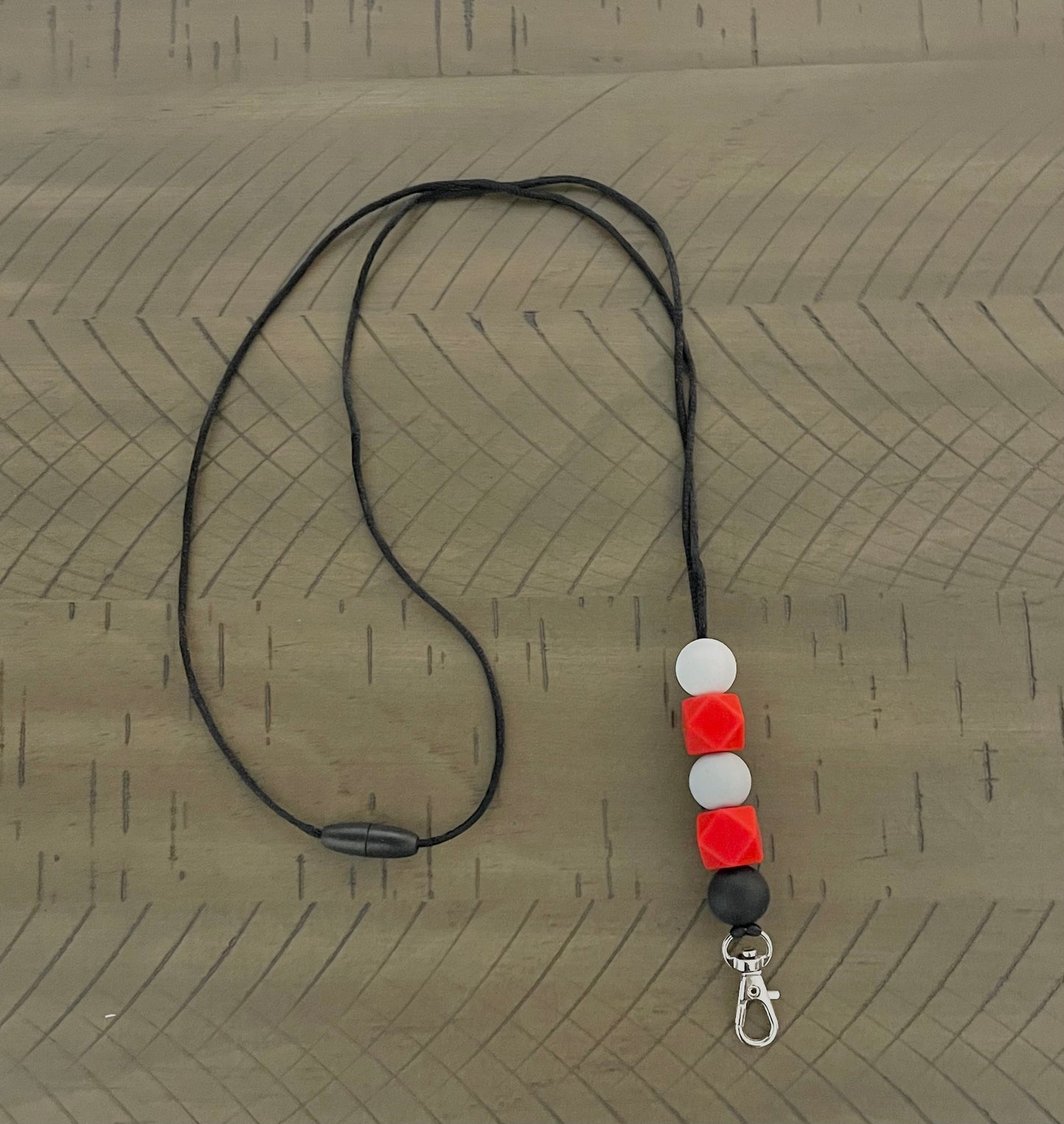 Silicone Beaded Lanyard