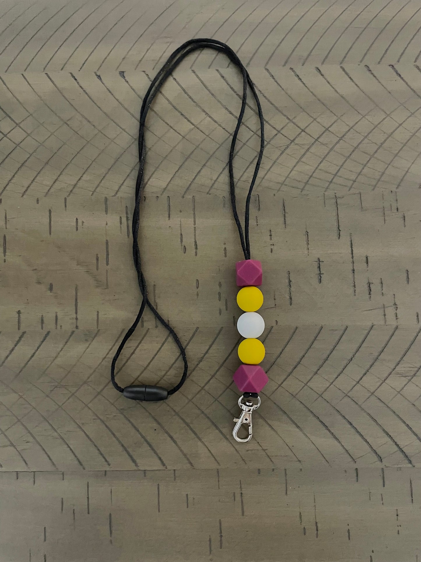 Silicone Beaded Lanyard