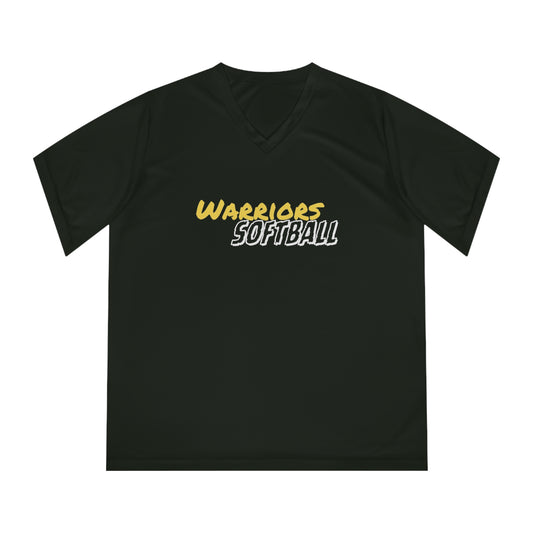 PERSONALIZED Warrior Women's Performance V-Neck T-Shirt