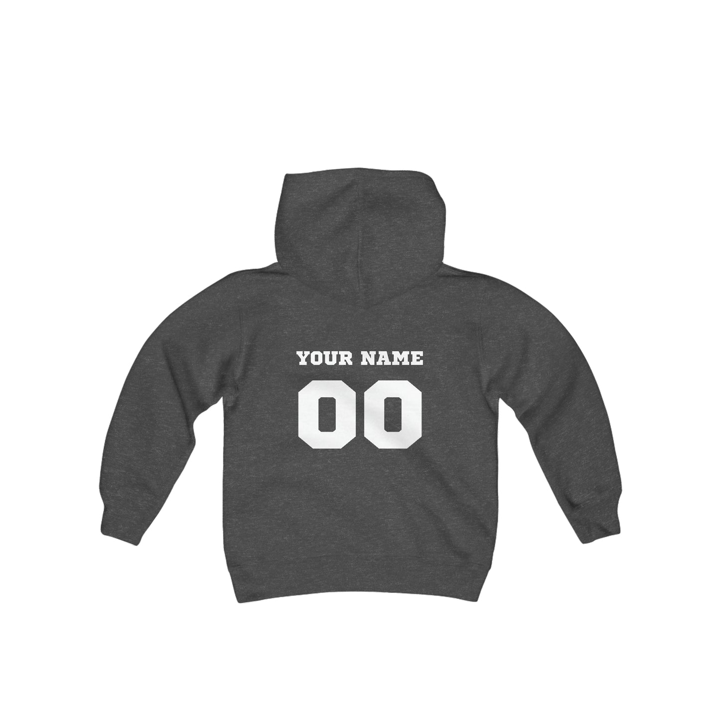 PERSONALIZED Warrior Youth Heavy Blend Hooded Sweatshirt