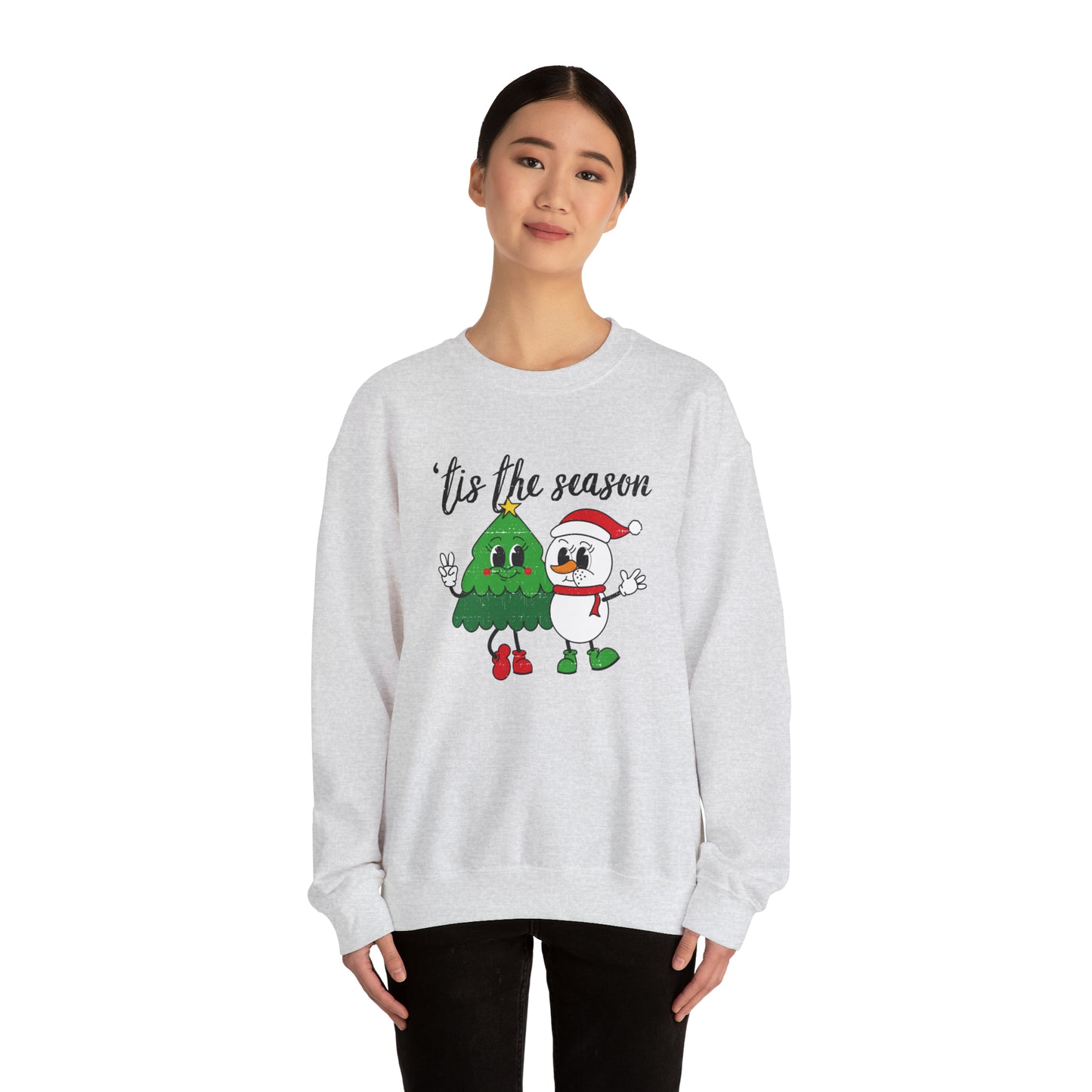 Vintage Christmas Buddies Crewneck Sweatshirt