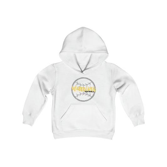 PERSONALIZED Warrior Youth Heavy Blend Hooded Sweatshirt