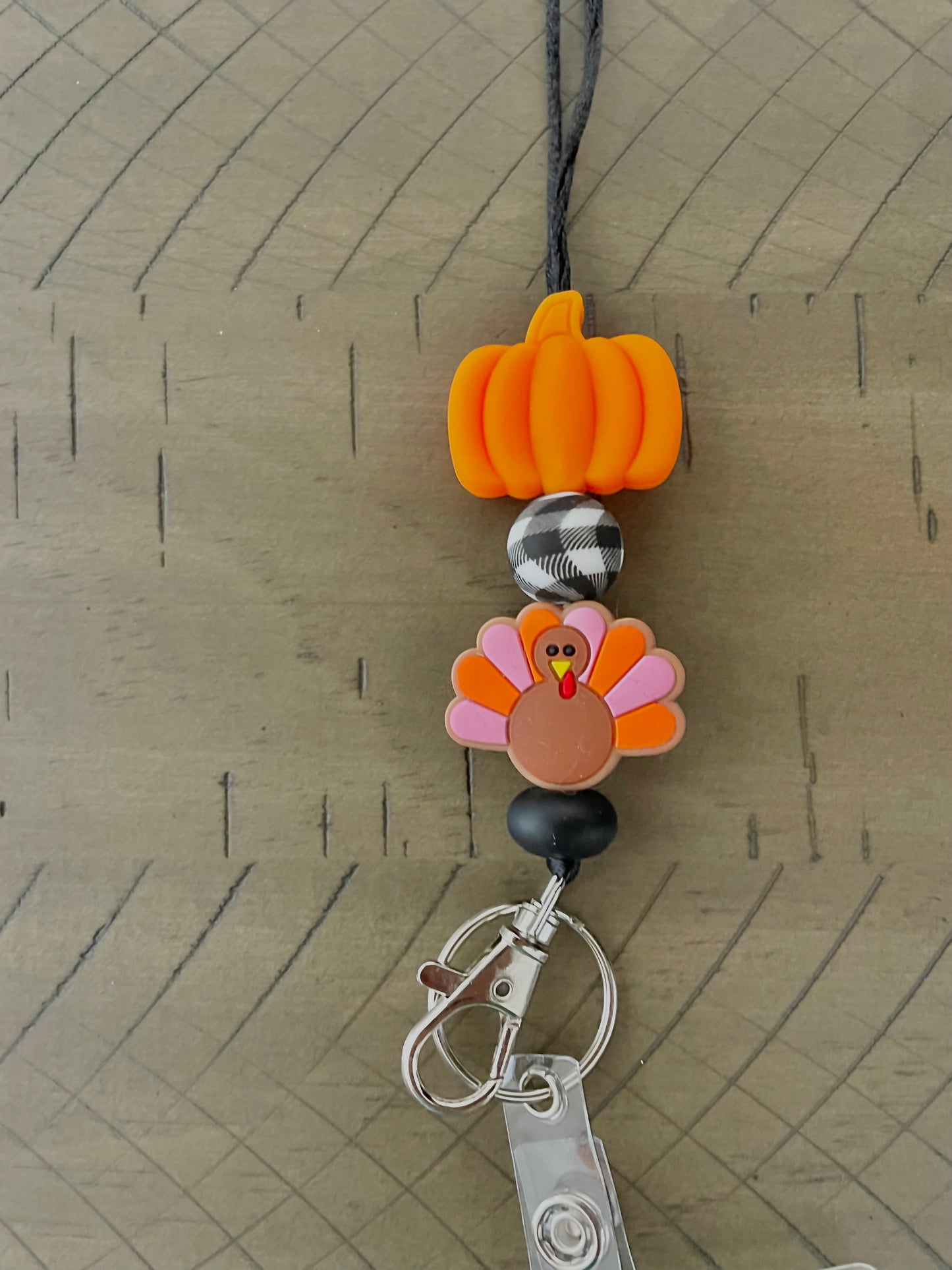 Silicone Beaded Lanyard