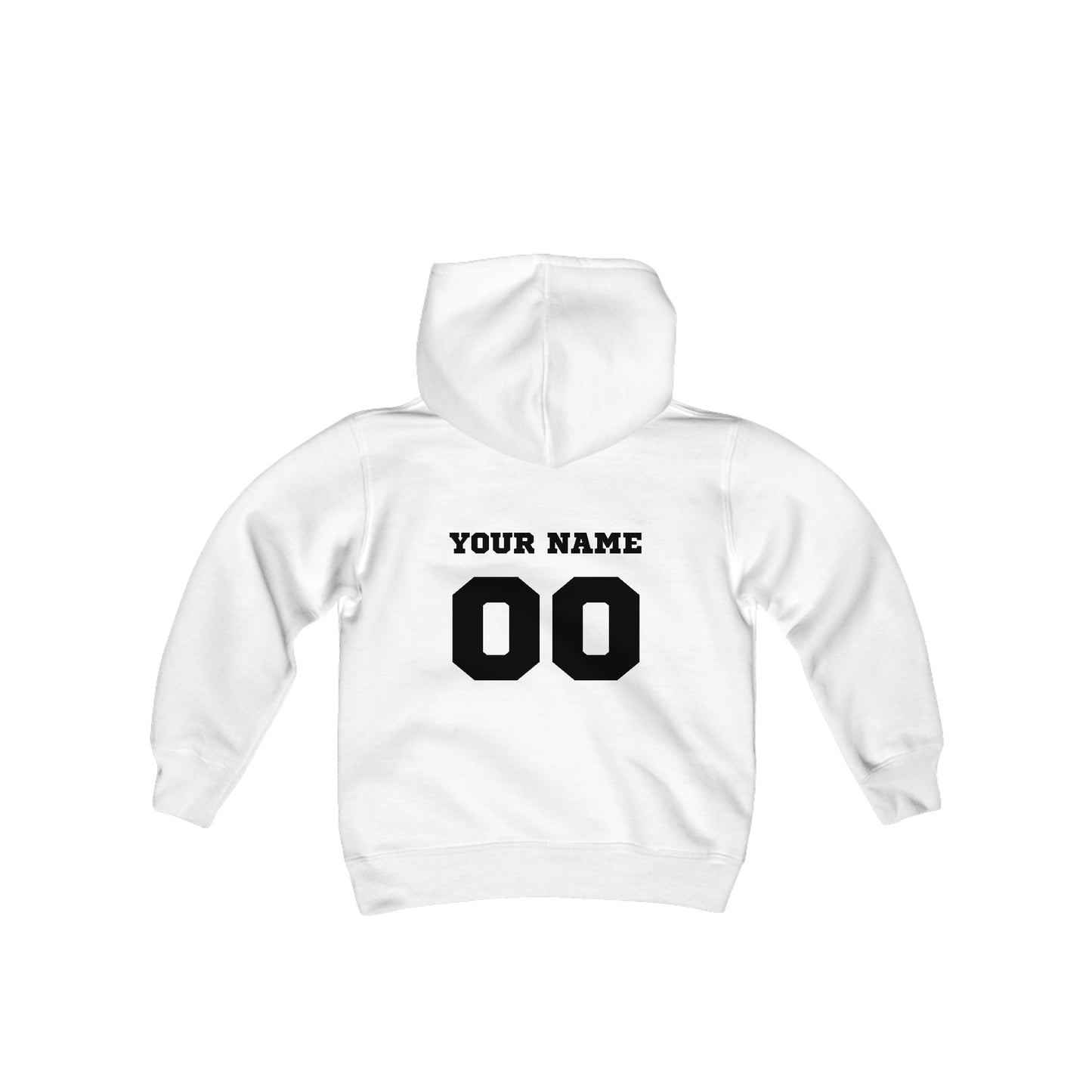 PERSONALIZED Warrior Youth Heavy Blend Hooded Sweatshirt