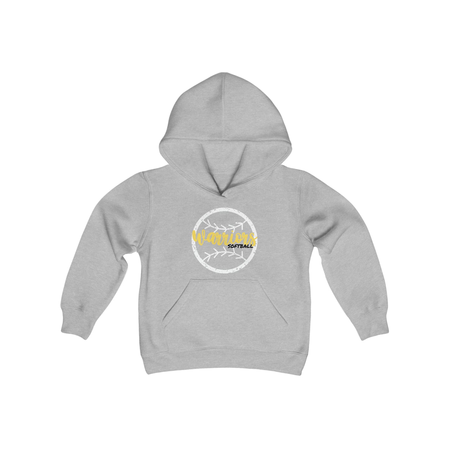 PERSONALIZED Warrior Youth Heavy Blend Hooded Sweatshirt