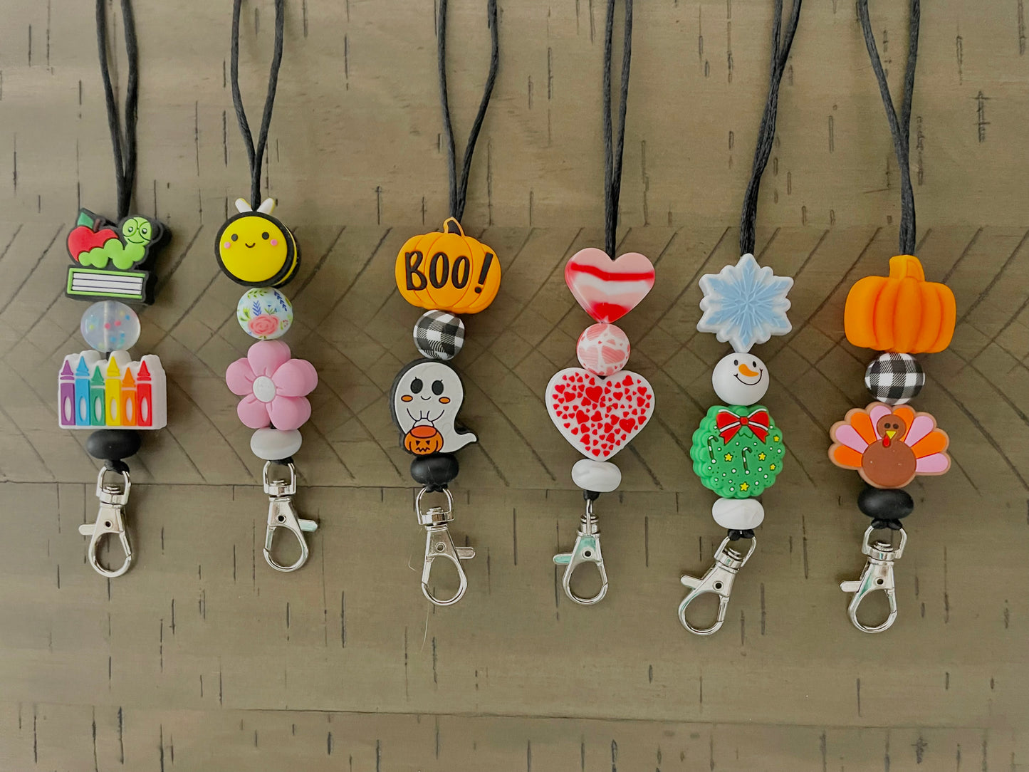 Silicone Beaded Lanyard