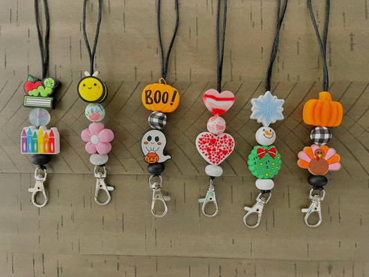 Silicone Beaded Lanyard
