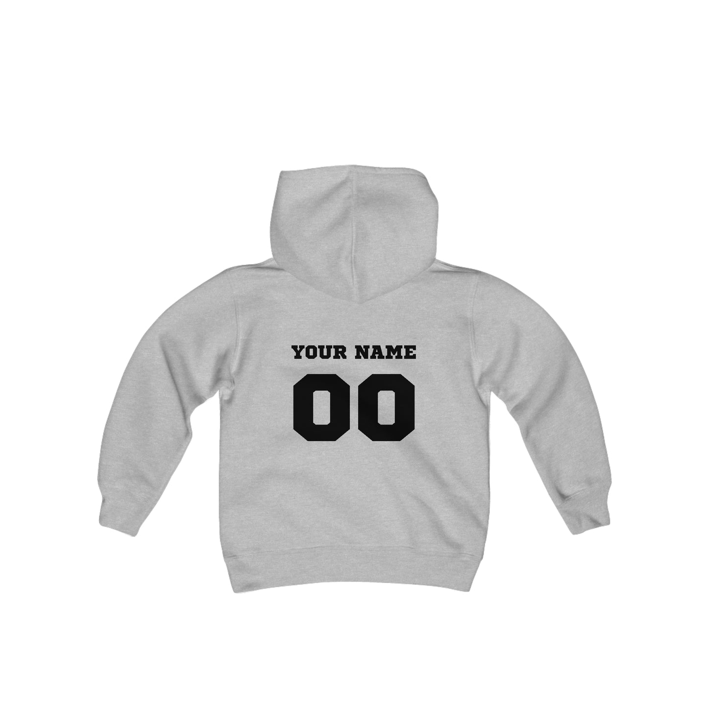 PERSONALIZED Warrior Youth Heavy Blend Hooded Sweatshirt