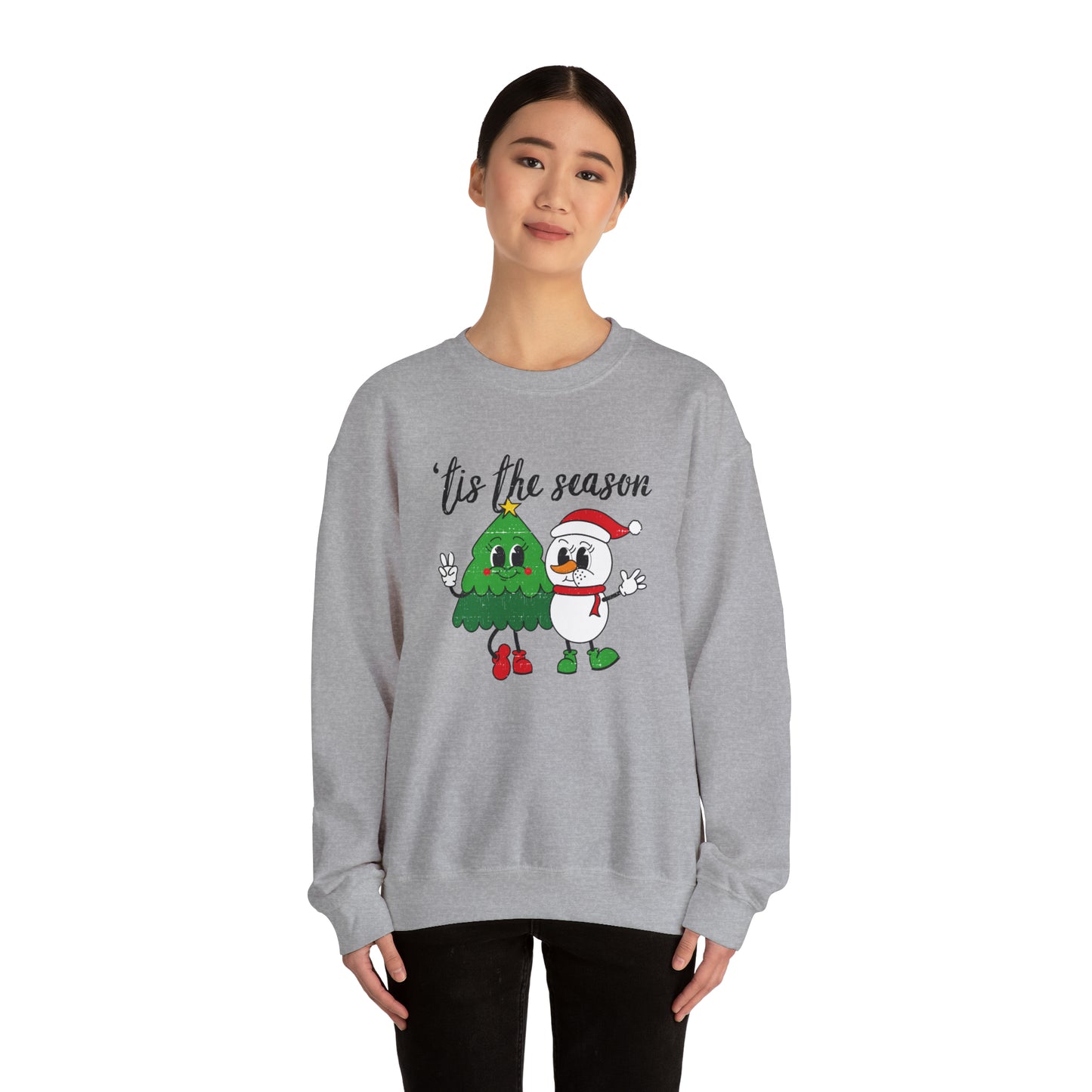 Vintage Christmas Buddies Crewneck Sweatshirt