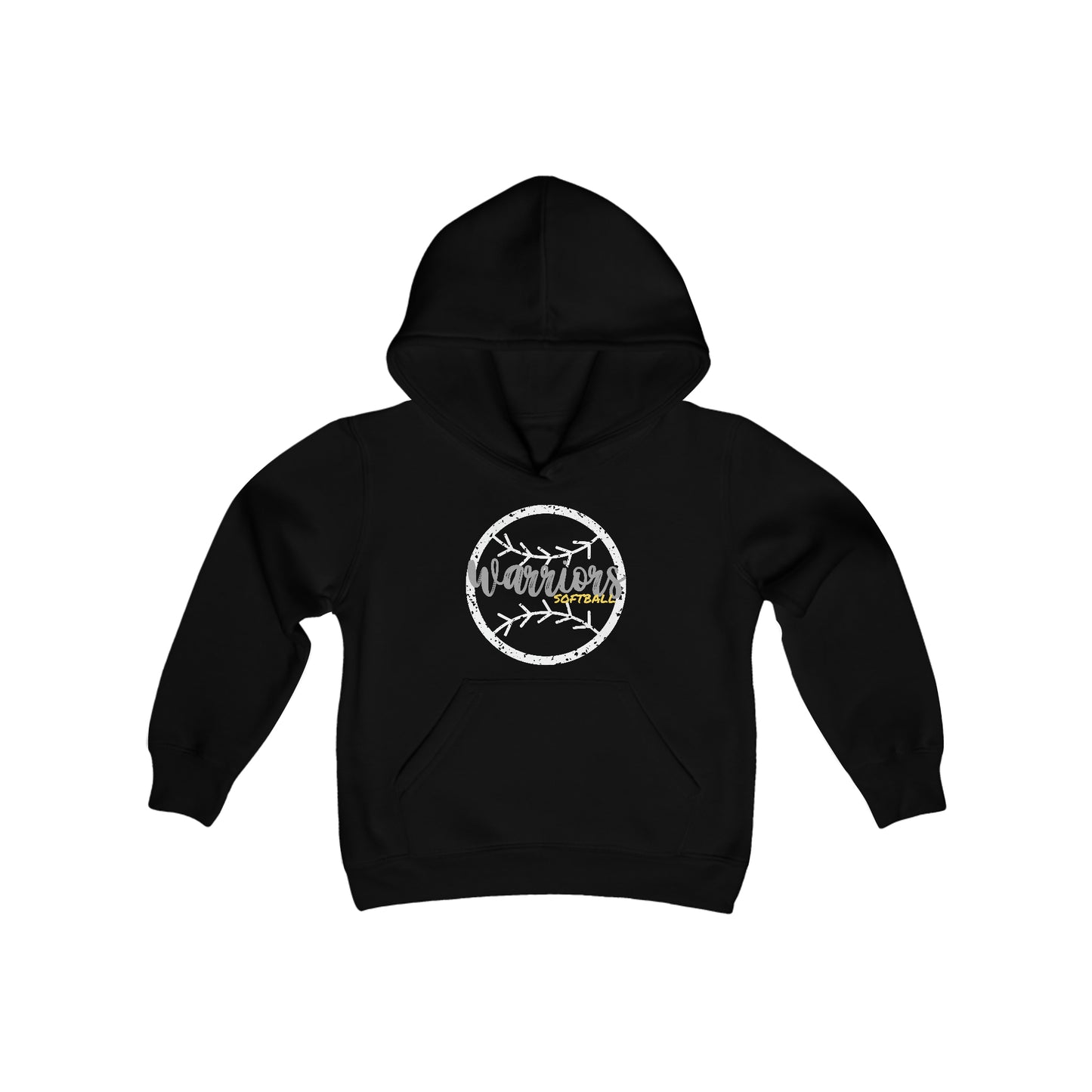 PERSONALIZED Warrior Youth Heavy Blend Hooded Sweatshirt