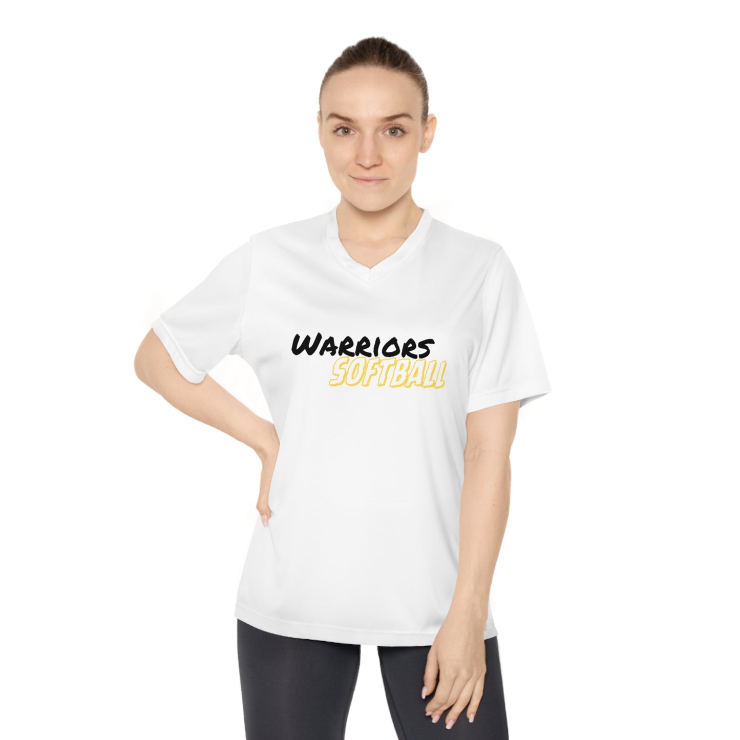 PERSONALIZED Warrior Women's Performance V-Neck T-Shirt