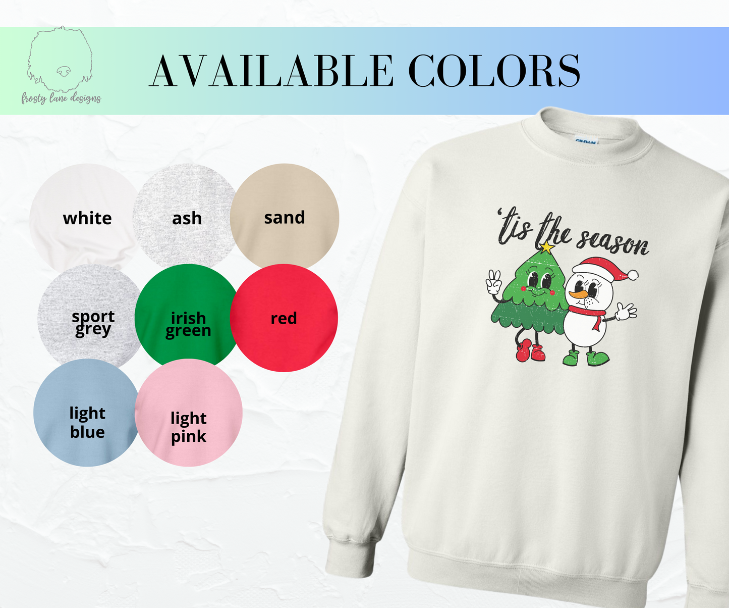 Vintage Christmas Buddies Crewneck Sweatshirt