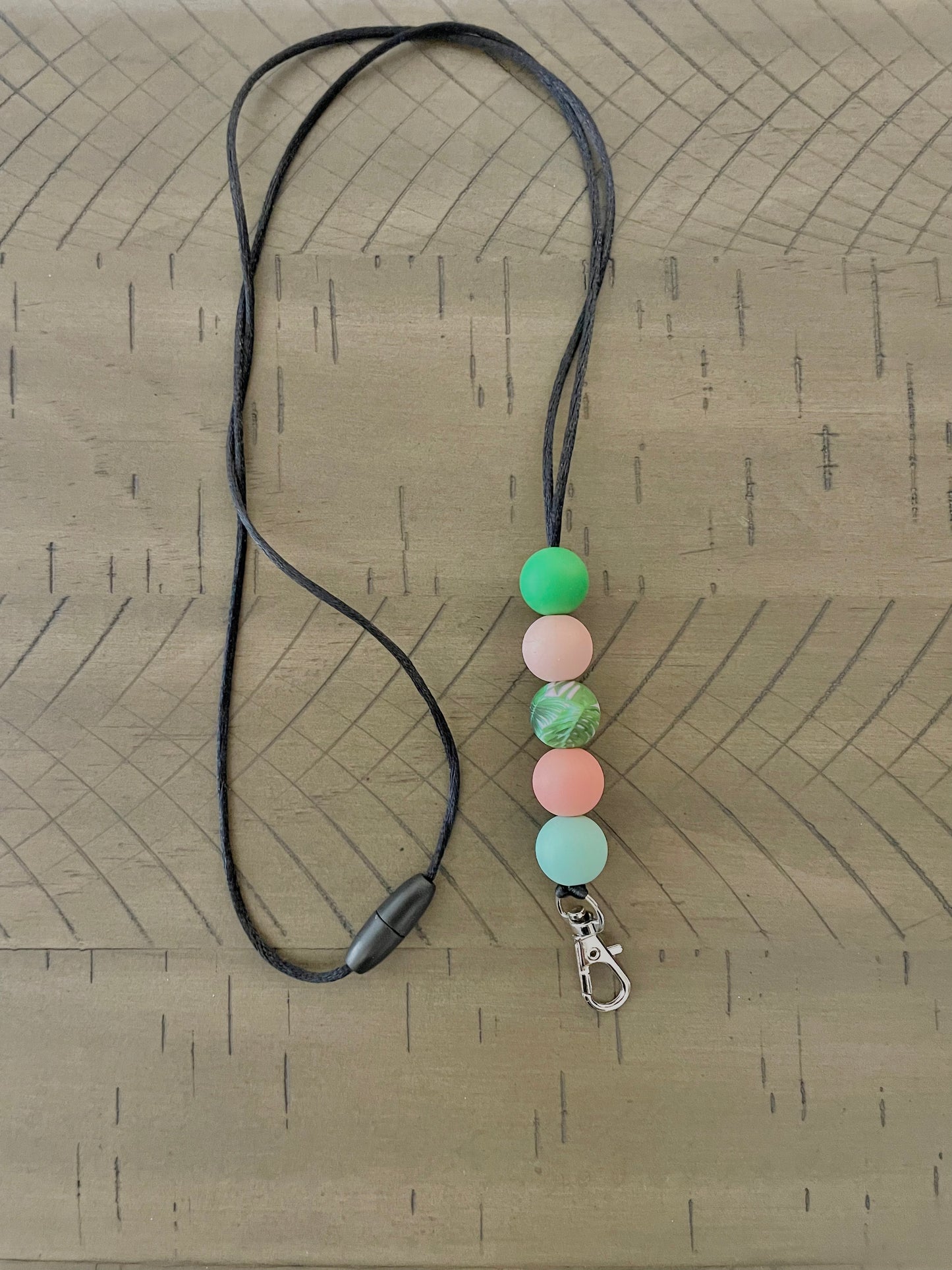 Silicone Beaded Lanyard