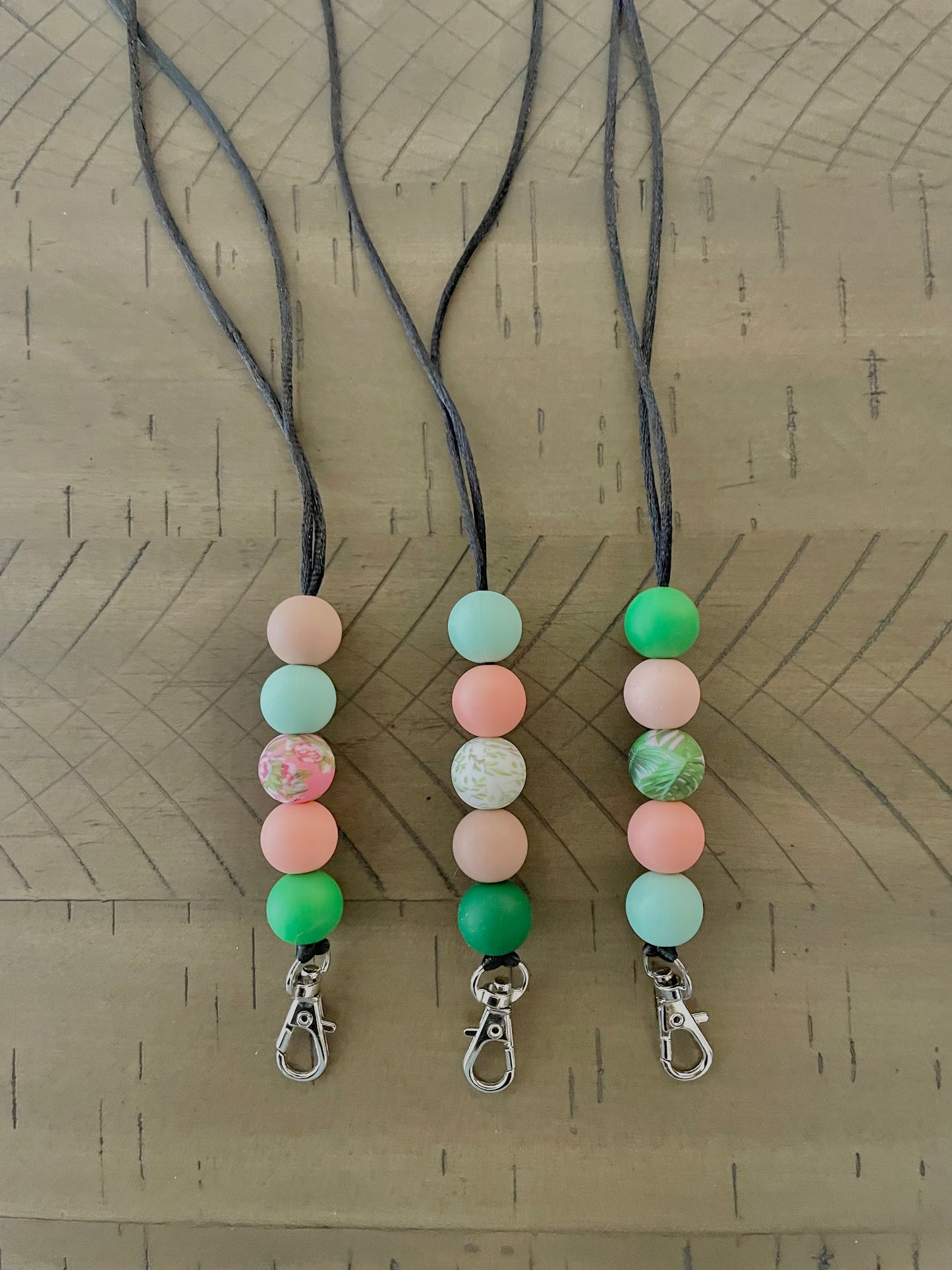 Silicone Beaded Lanyard