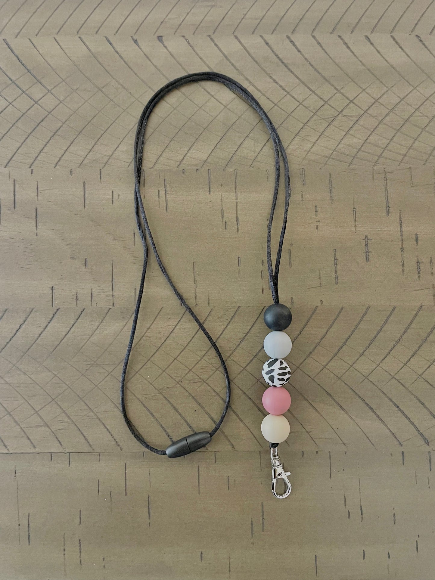 Silicone Beaded Lanyard