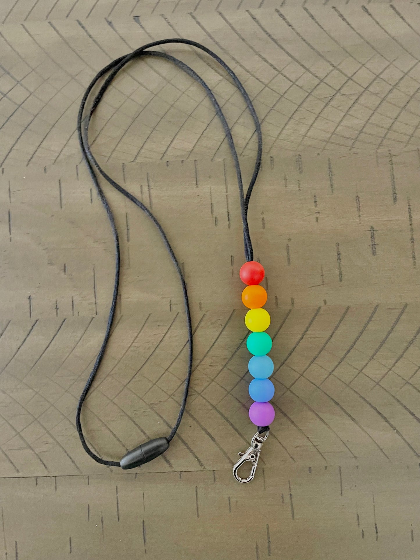 Silicone Beaded Lanyard