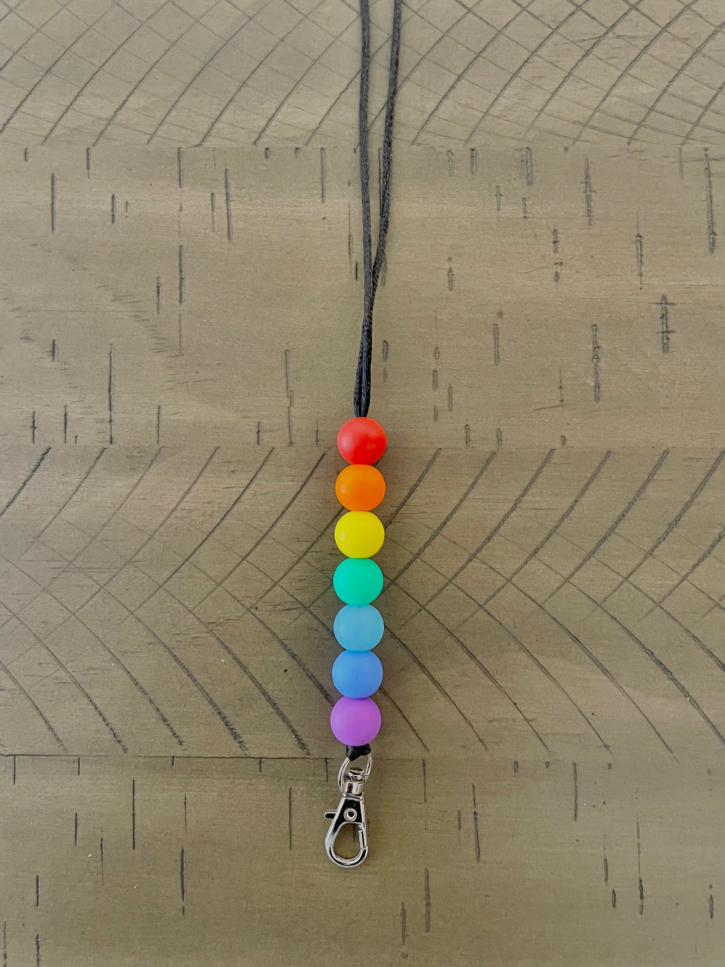 Silicone Beaded Lanyard