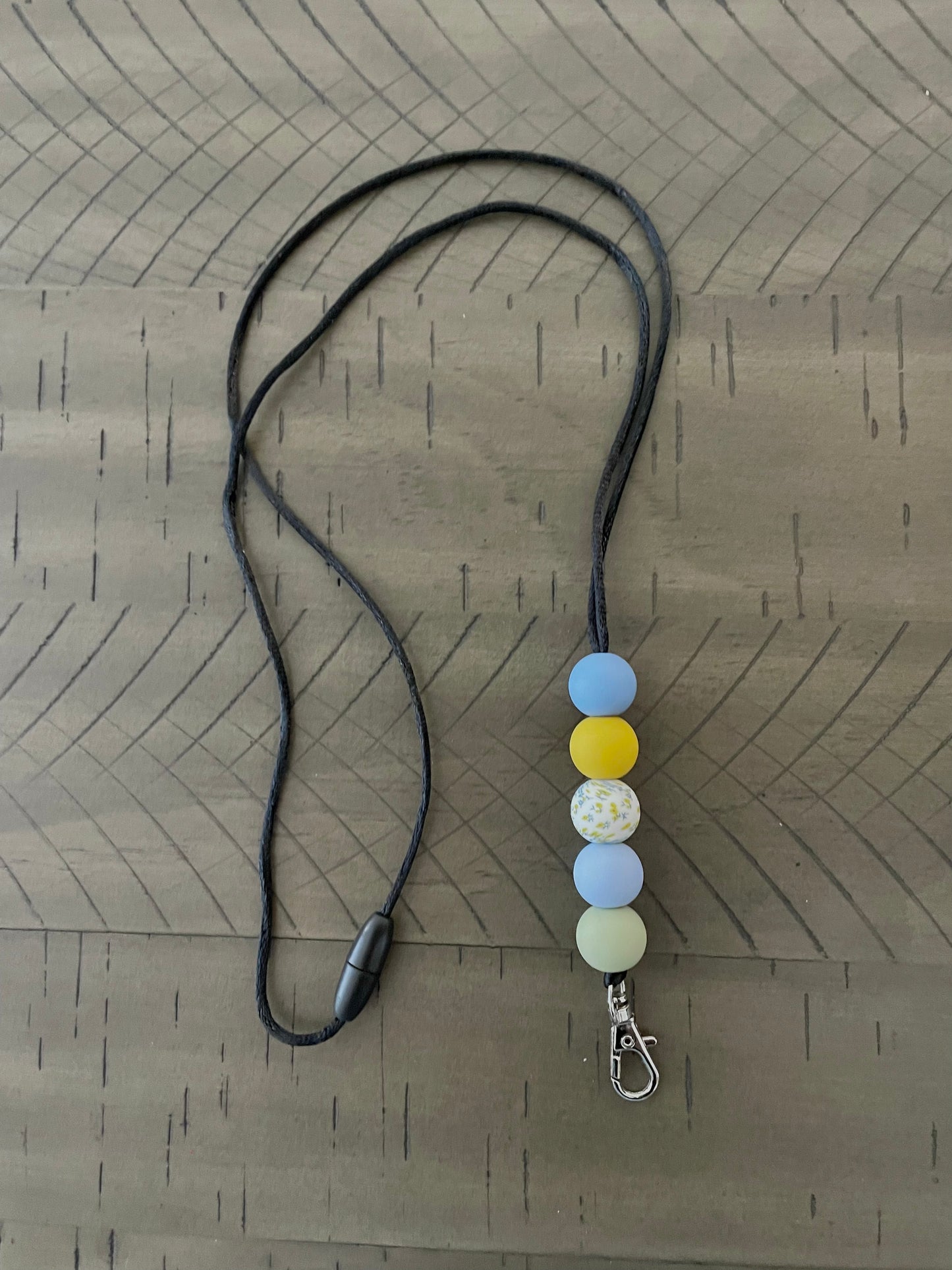 Silicone Beaded Lanyard