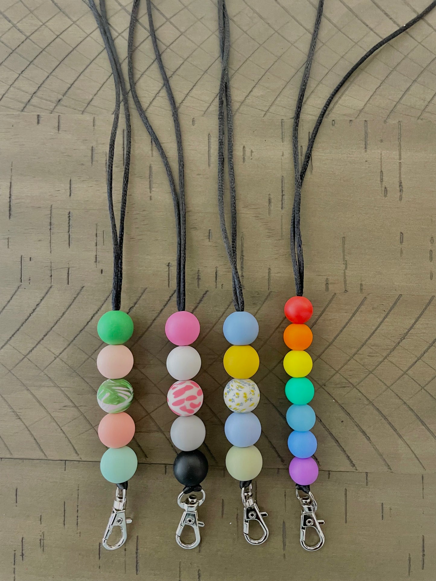 Silicone Beaded Lanyard