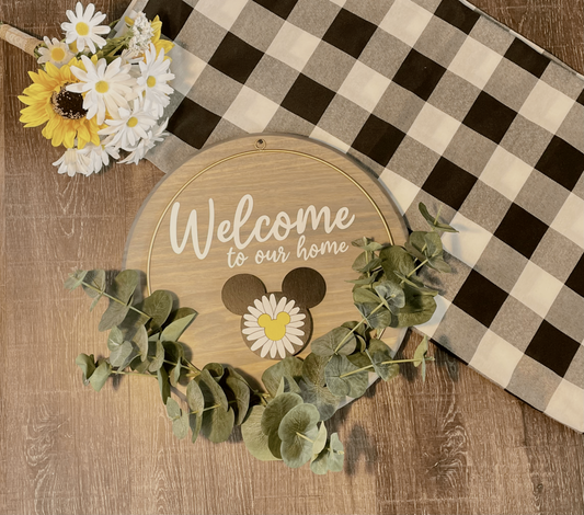 Magical Interchangeable Round Welcome Sign