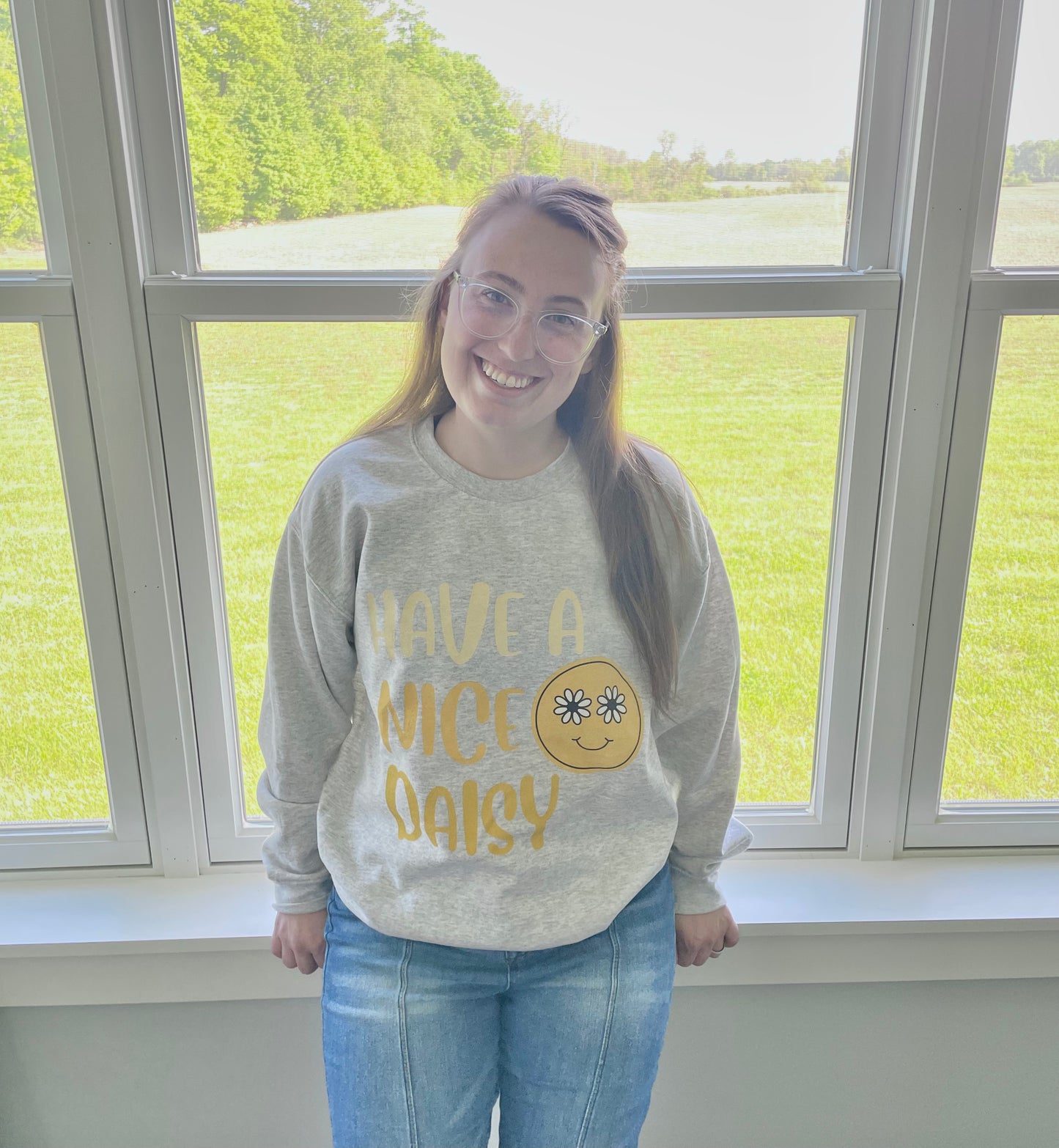 Have a Nice Daisy Crewneck Sweatshirt