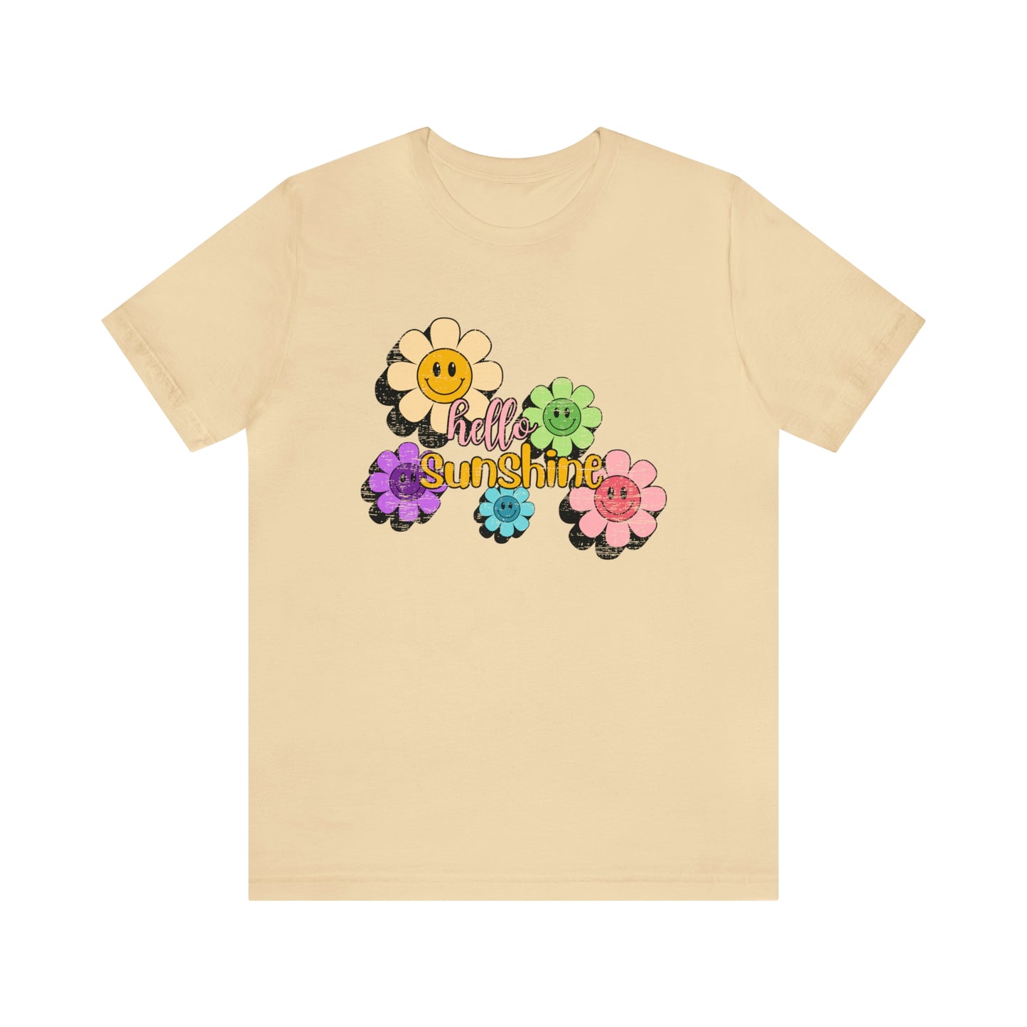 Vintage Hello Sunshine Smiley Daisies Tee