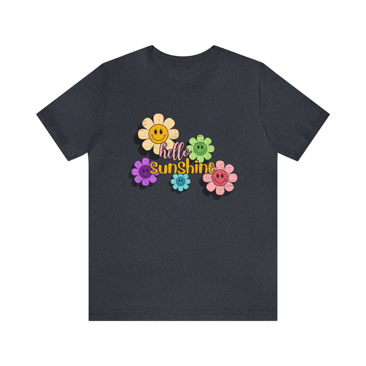 Vintage Hello Sunshine Smiley Daisies Tee