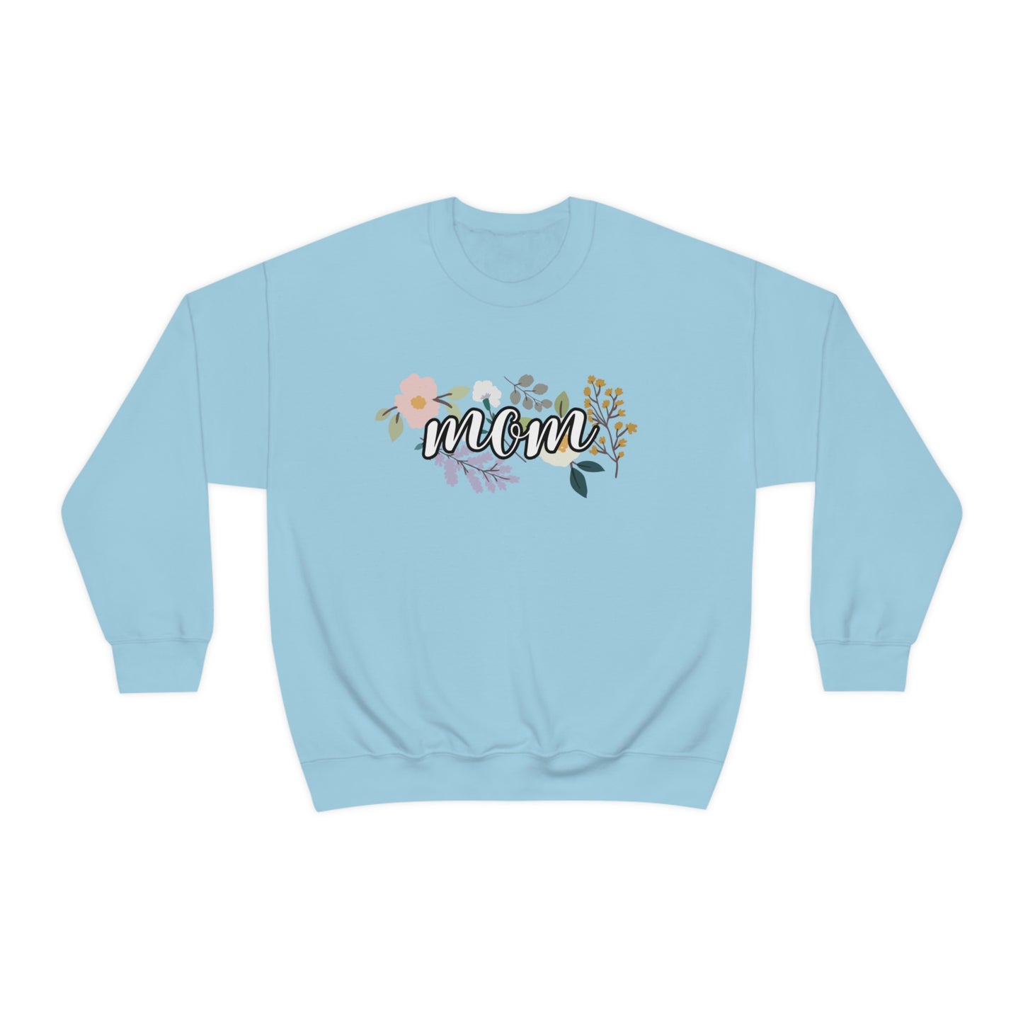 Mom Floral Crewneck Sweatshirt