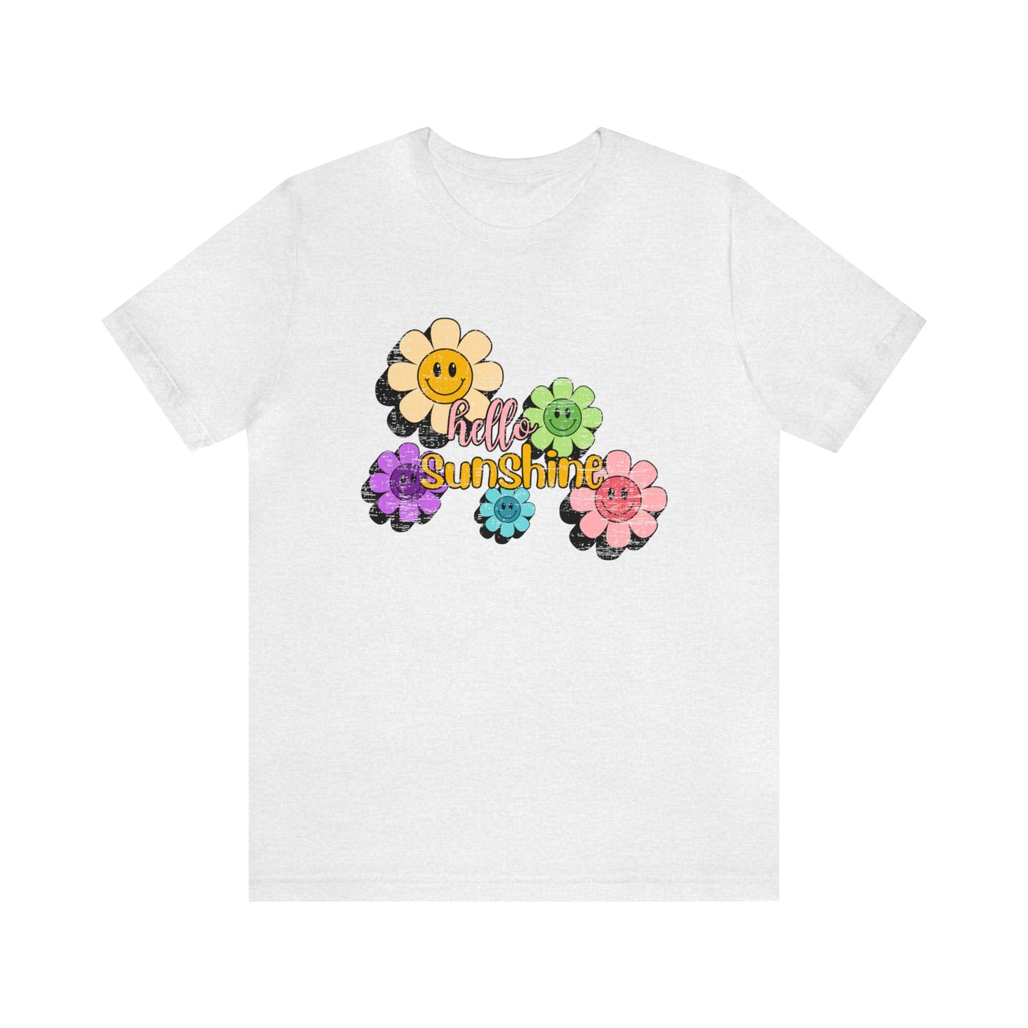 Vintage Hello Sunshine Smiley Daisies Tee