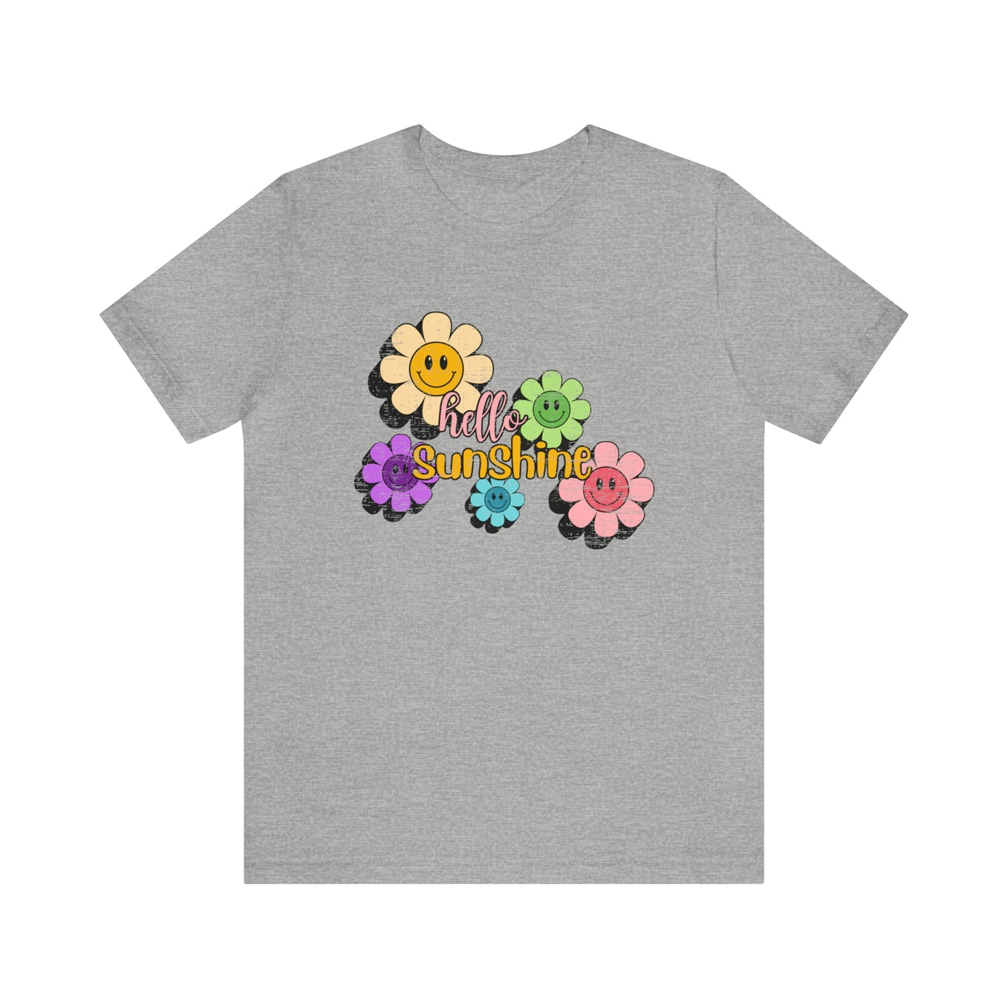 Vintage Hello Sunshine Smiley Daisies Tee