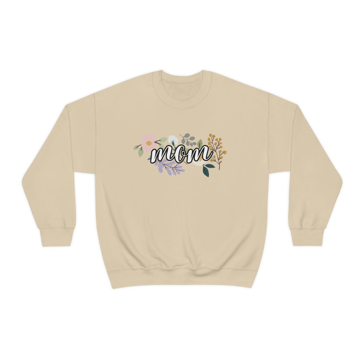 Mom Floral Crewneck Sweatshirt