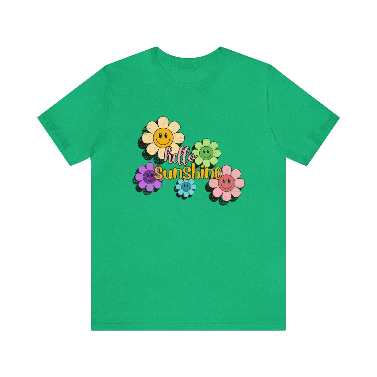Vintage Hello Sunshine Smiley Daisies Tee
