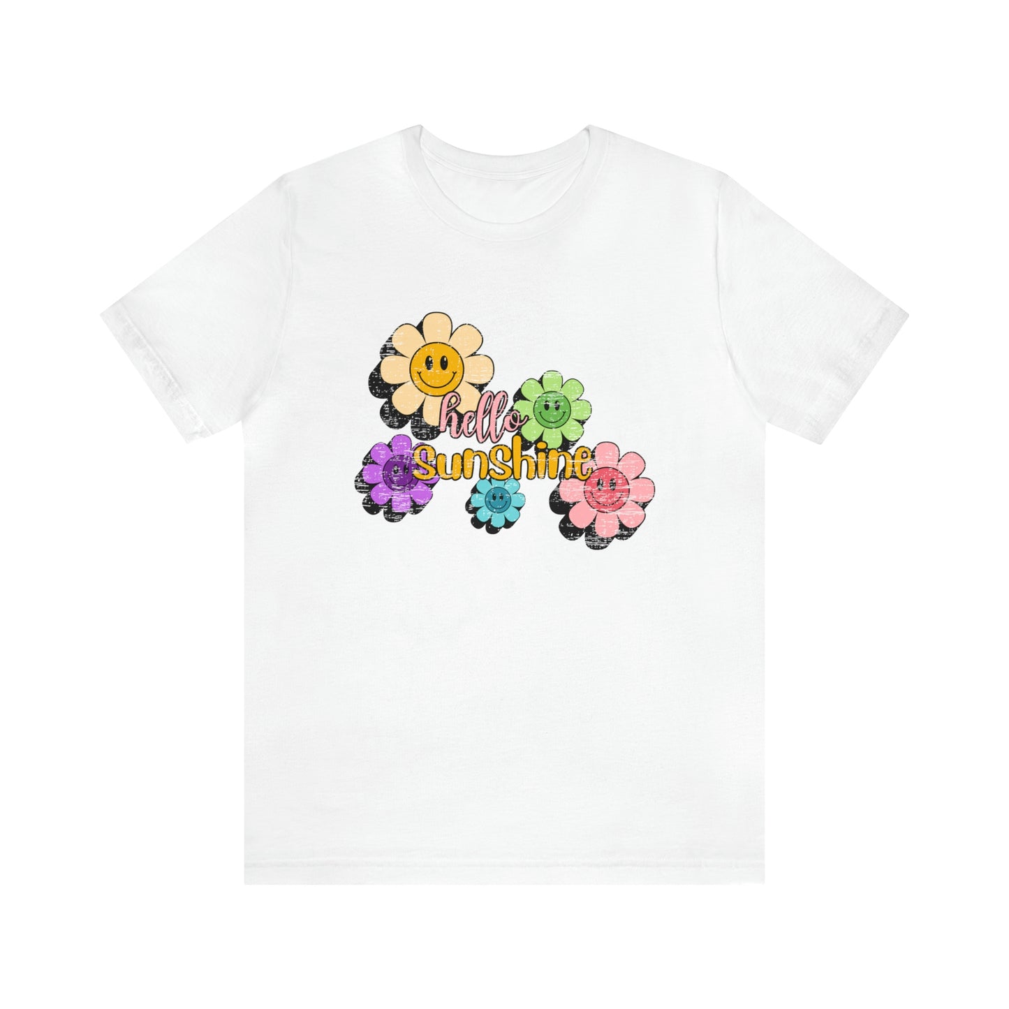 Vintage Hello Sunshine Smiley Daisies Tee