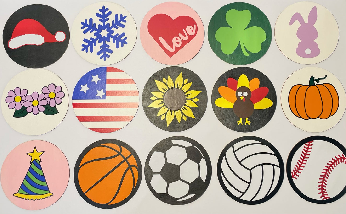 Interchangeable Round Welcome Sign