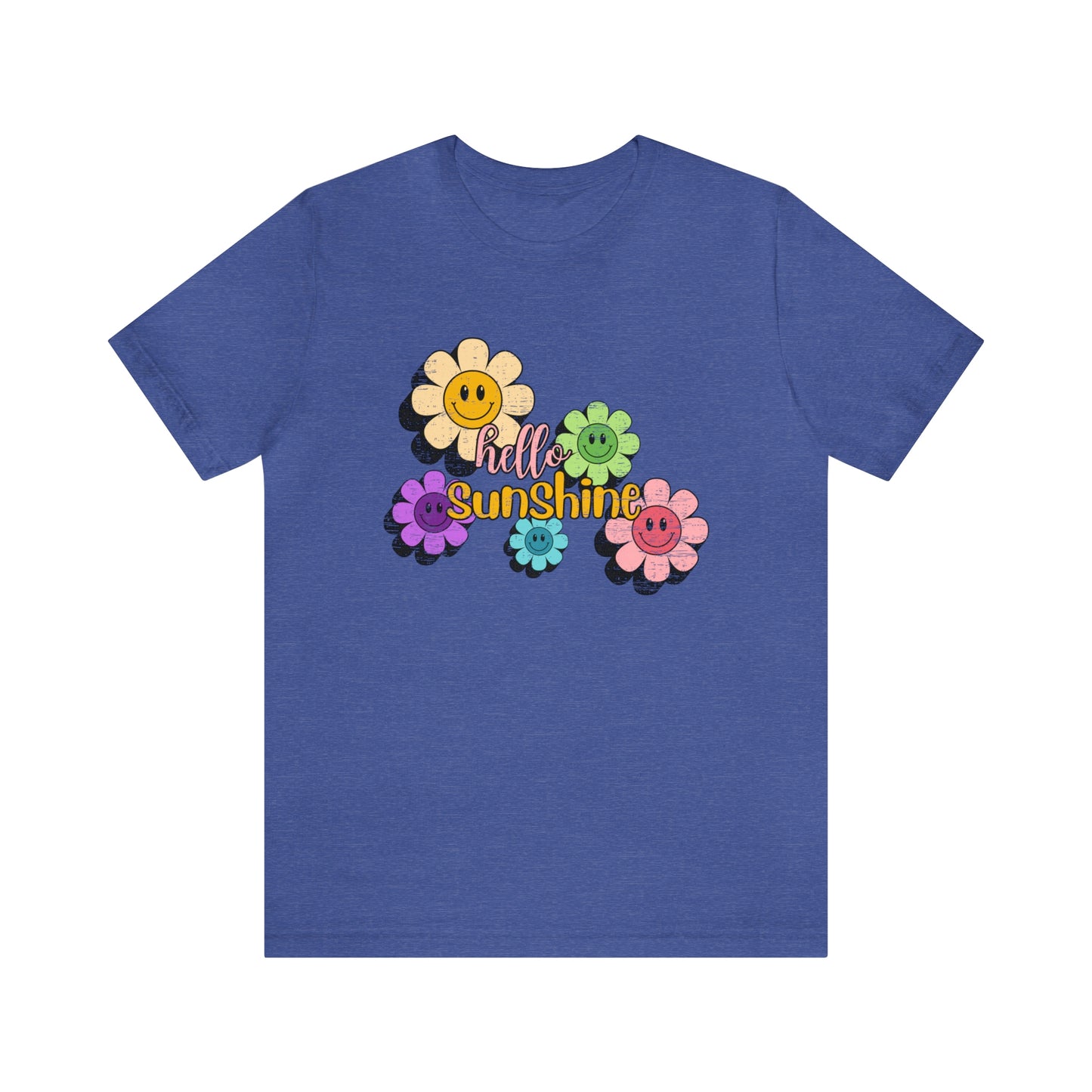 Vintage Hello Sunshine Smiley Daisies Tee