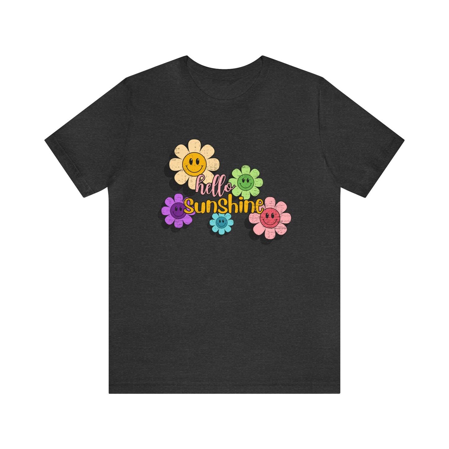 Vintage Hello Sunshine Smiley Daisies Tee