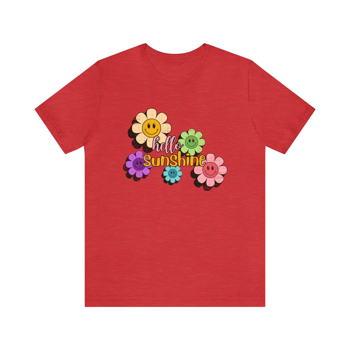 Vintage Hello Sunshine Smiley Daisies Tee