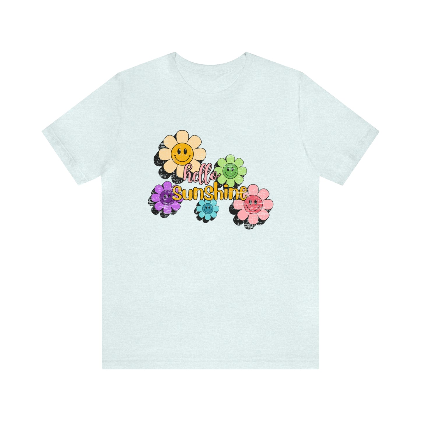 Vintage Hello Sunshine Smiley Daisies Tee