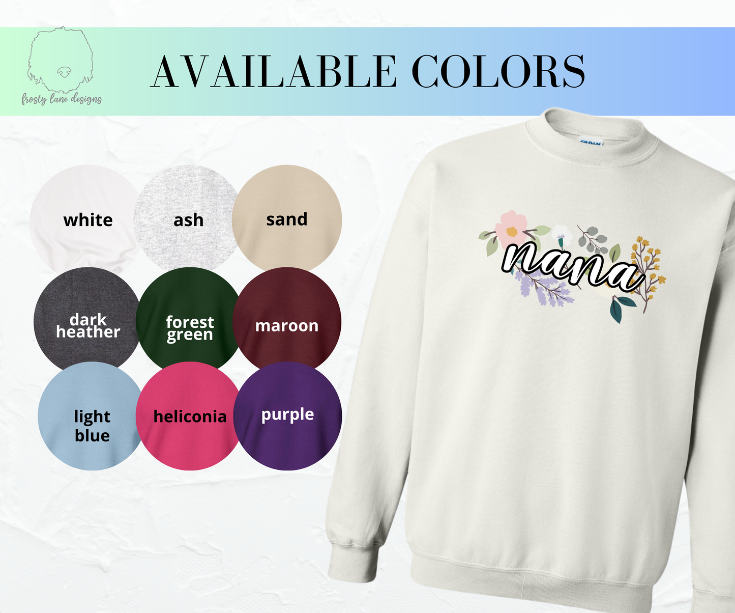 Nana Floral Crewneck Sweatshirt