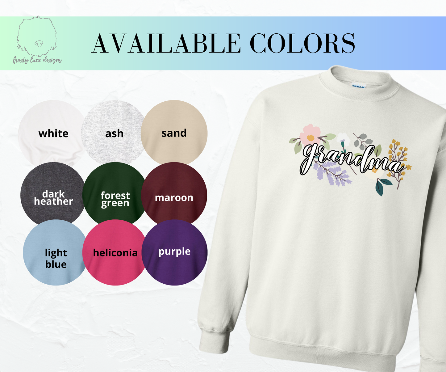 Grandma Floral Crewneck Sweatshirt