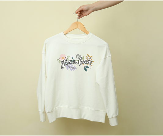 Grandma Floral Crewneck Sweatshirt