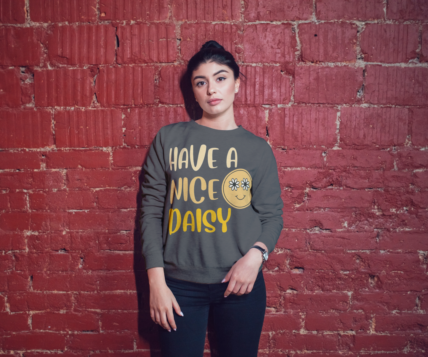 Have a Nice Daisy Crewneck Sweatshirt