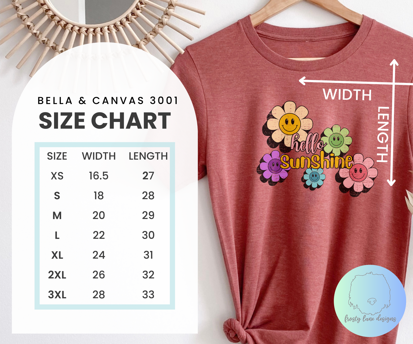 Vintage Hello Sunshine Smiley Daisies Tee