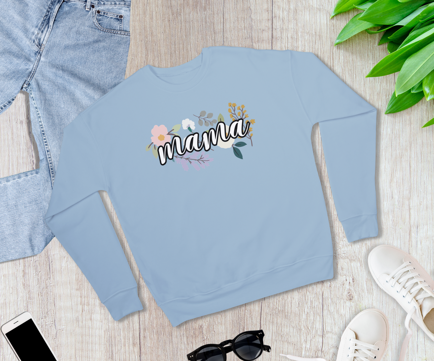 Mama Floral Crewneck Sweatshirt