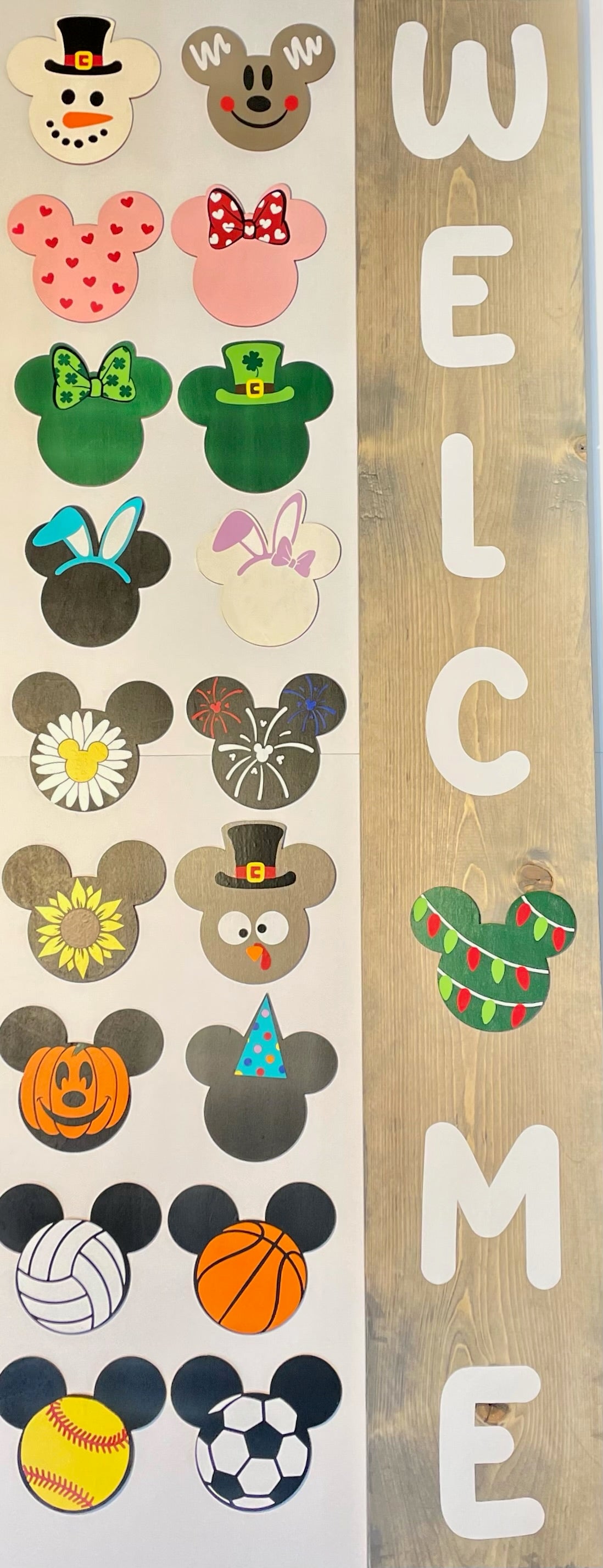 Magical Interchangeable Front Porch Welcome Sign