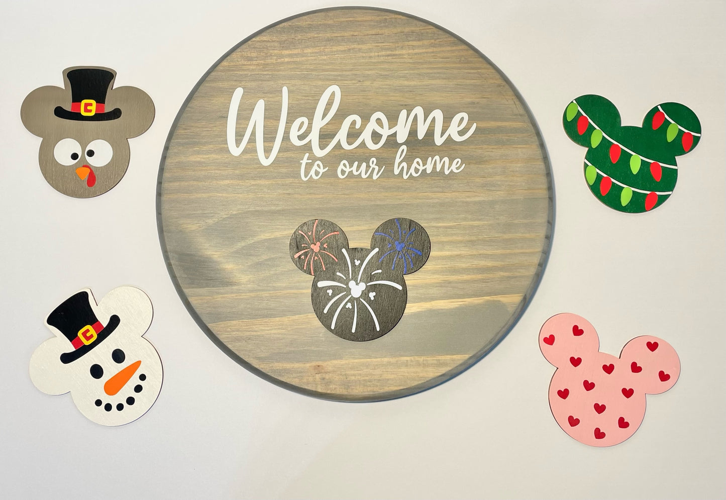 Magical Interchangeable Round Welcome Sign